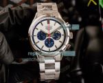 Replica Tag Heuer Carrera Chronograph Watch Stainless Steel White Dial